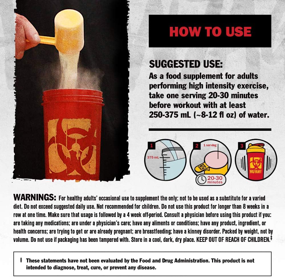 MUTANT CREAKONG, Advanced Creatine Supplement with Triple Creatine Blend for Muscle Strength Size & Performance, Unflavoured - Image 5