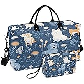Dog Froest Travel Duffle Bag Gym Yoga Carry on Bags for Men Women Weekender Bag