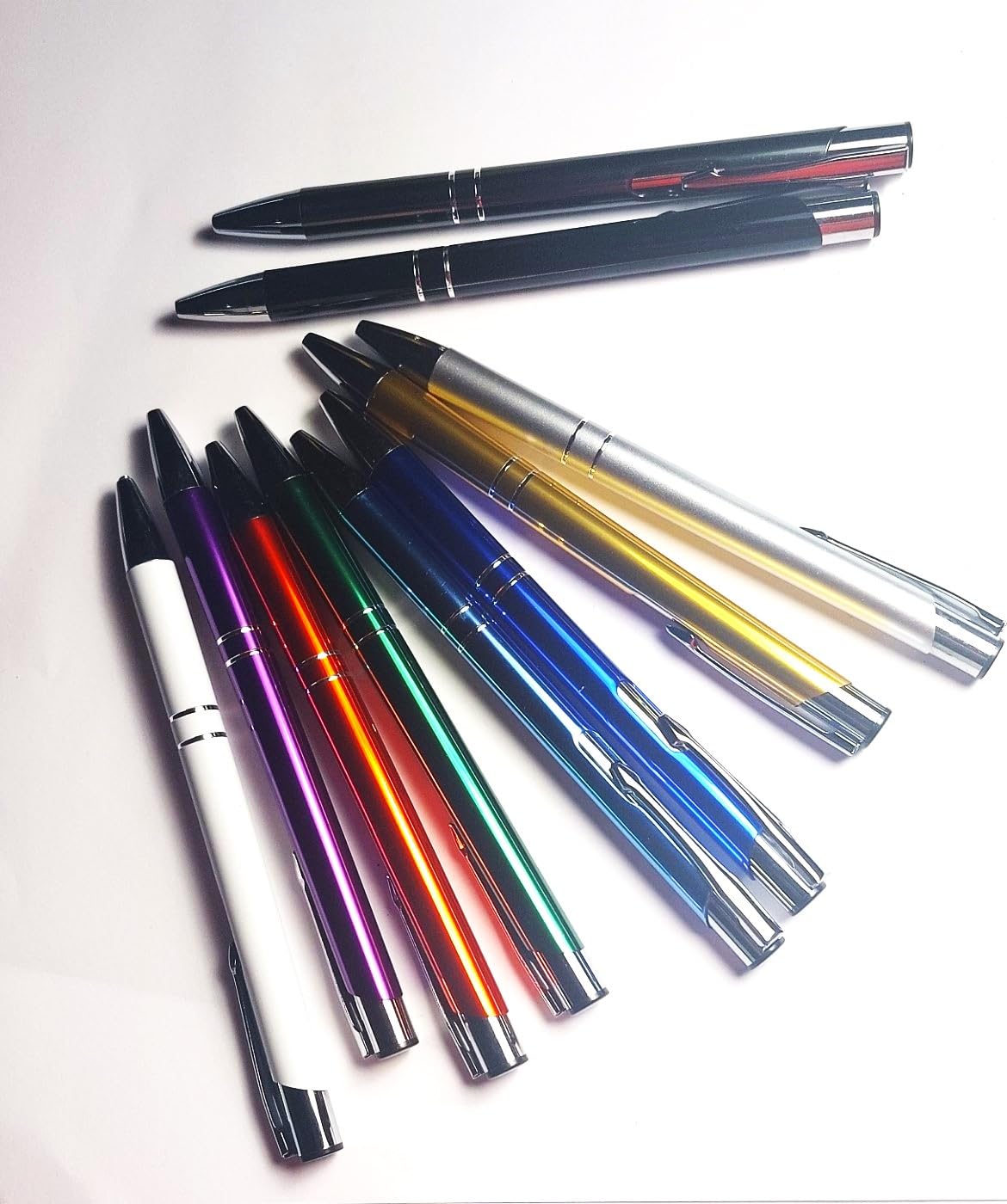Assorted Pack of 10 Unbranded Ballpoint Pens - Ideal for Office, School, and Stationery Enthusiasts: Student and Teacher's Essential, and Adult Office Accessories