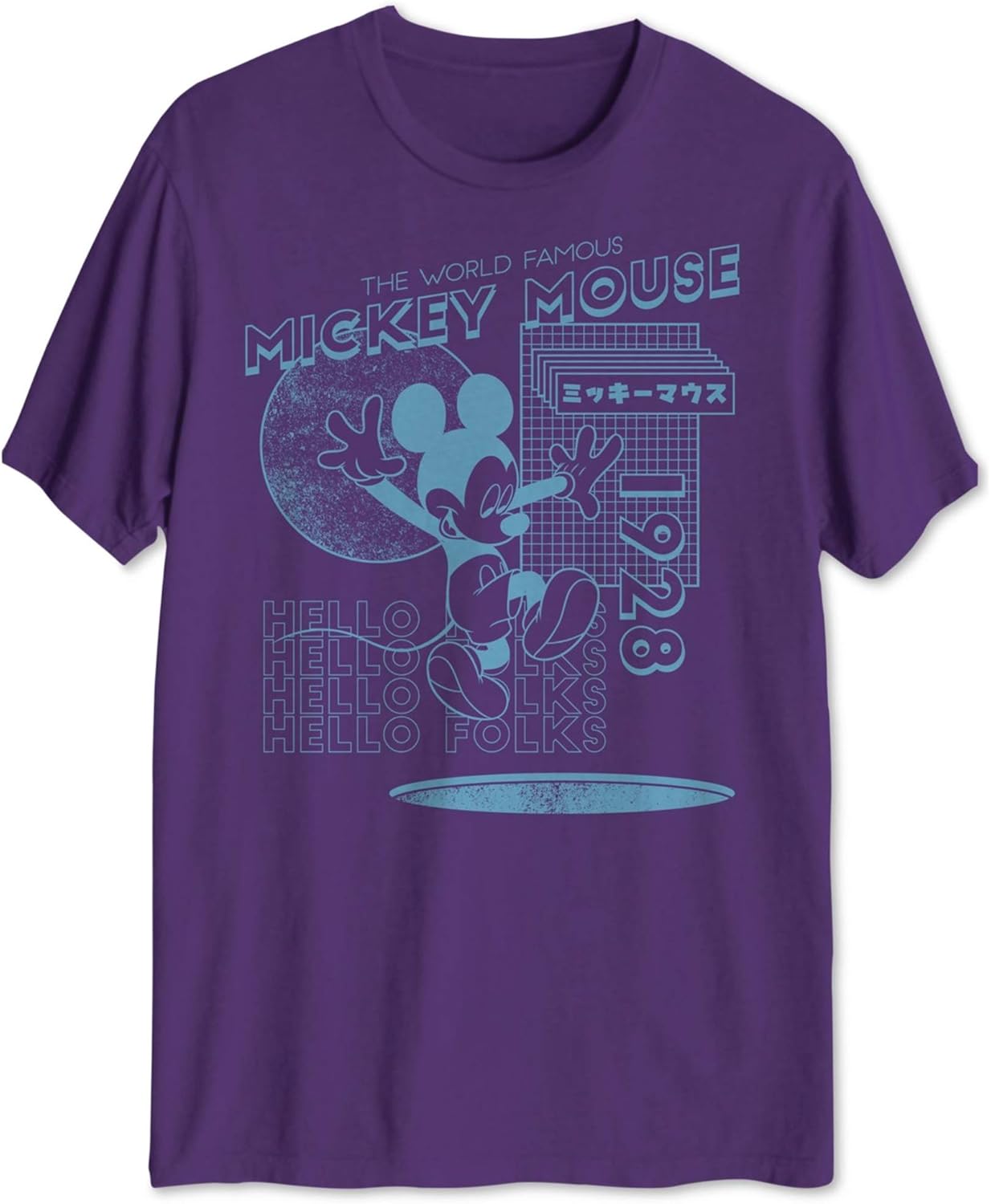 purple mickey mouse shirt