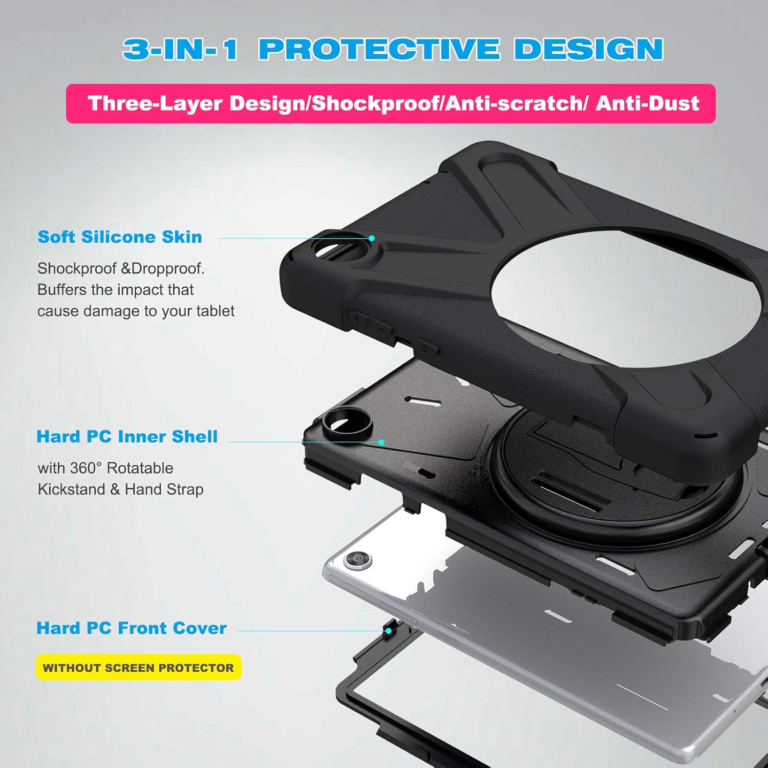 BRAECN Case for Lenovo Tab M8 HD 3rd Gen/2nd Gen 8 Inch 2022/2019 - Image 5