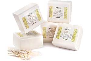 Pifito Oatmeal Melt and Pour Soap Base (5 lb) │ Bulk Premium 100% Natural Glycerin Soap Base │ Luxurious Soap Making Supplies