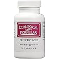 Ecological Formulas Calcium Magnesium Butyrate (Btyric Acid), Supports Gut Health. 1-Pack, Cream, 90 Capsules