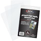 BCW 4x6 Photograph Sleeves - 200 ct | Archival Quality Crystal Clear Polypropylene | Acid-Free for Art Prints, Postcards, Pictures, and More!
