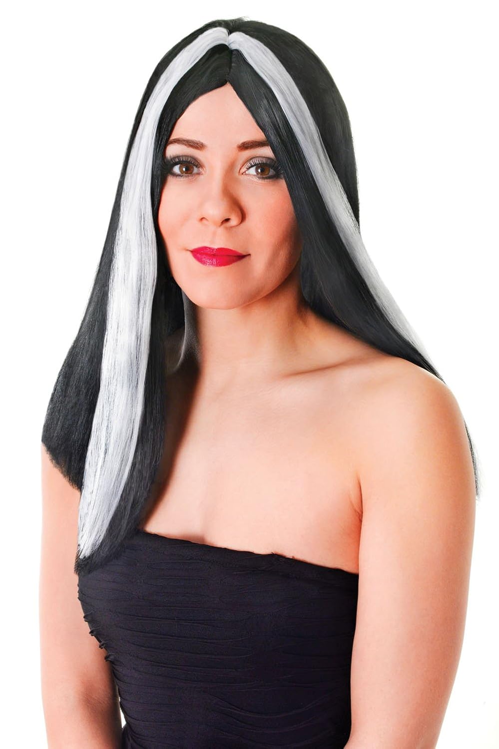 Bristol Novelty Bw103 Long Wig And Streak White One Size