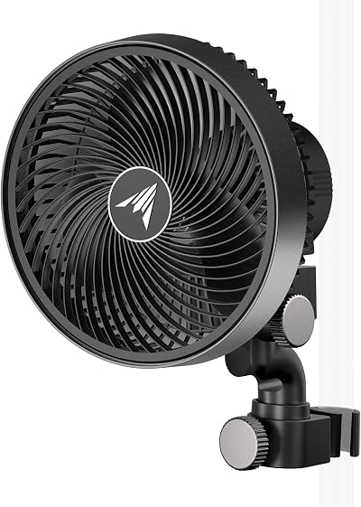 AC Infinity CLOUDRAY S6 6-Inch Clip Fan 10 Speeds IP-54 EC Motor UK Plug