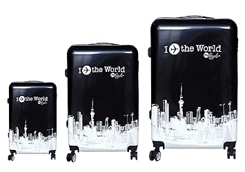 Tramp & Badger Polycarbonate Multicolor 360? Rotating Wheels, Trolley Bag - Set of 3