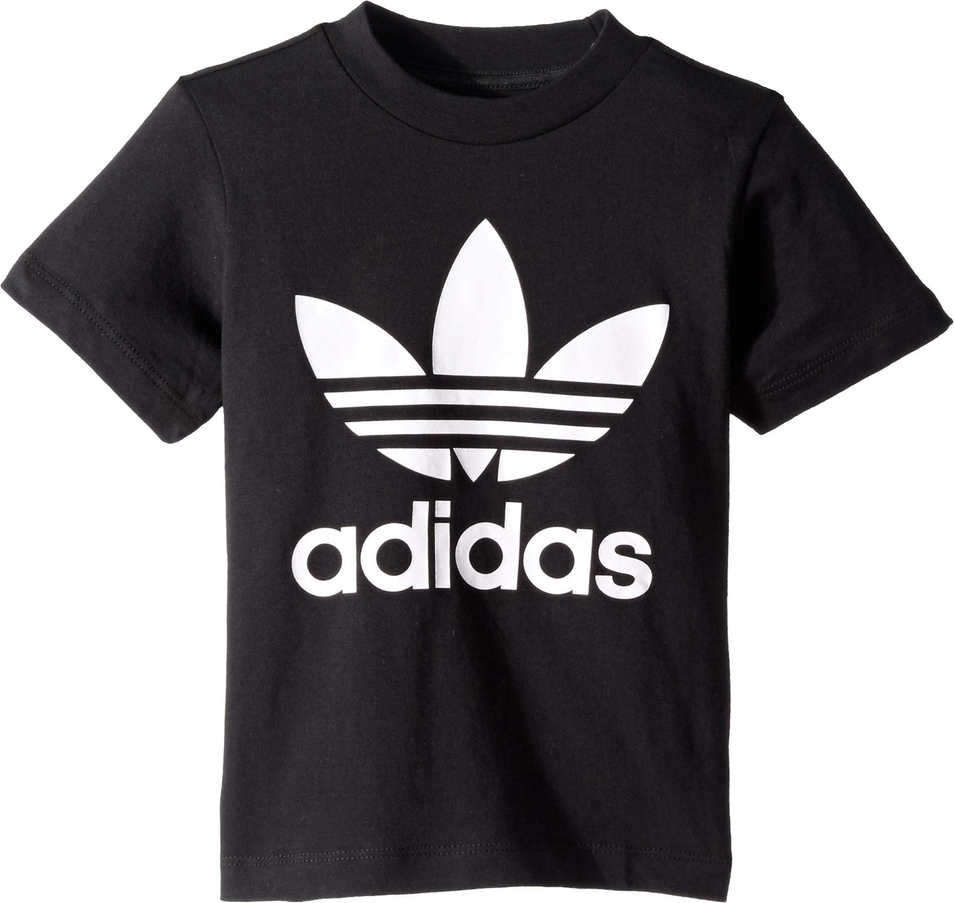 Photo 1 of ** WHITE**
adidas Originals unisex child Trefoil Tee Shirt, White/Black, Medium US