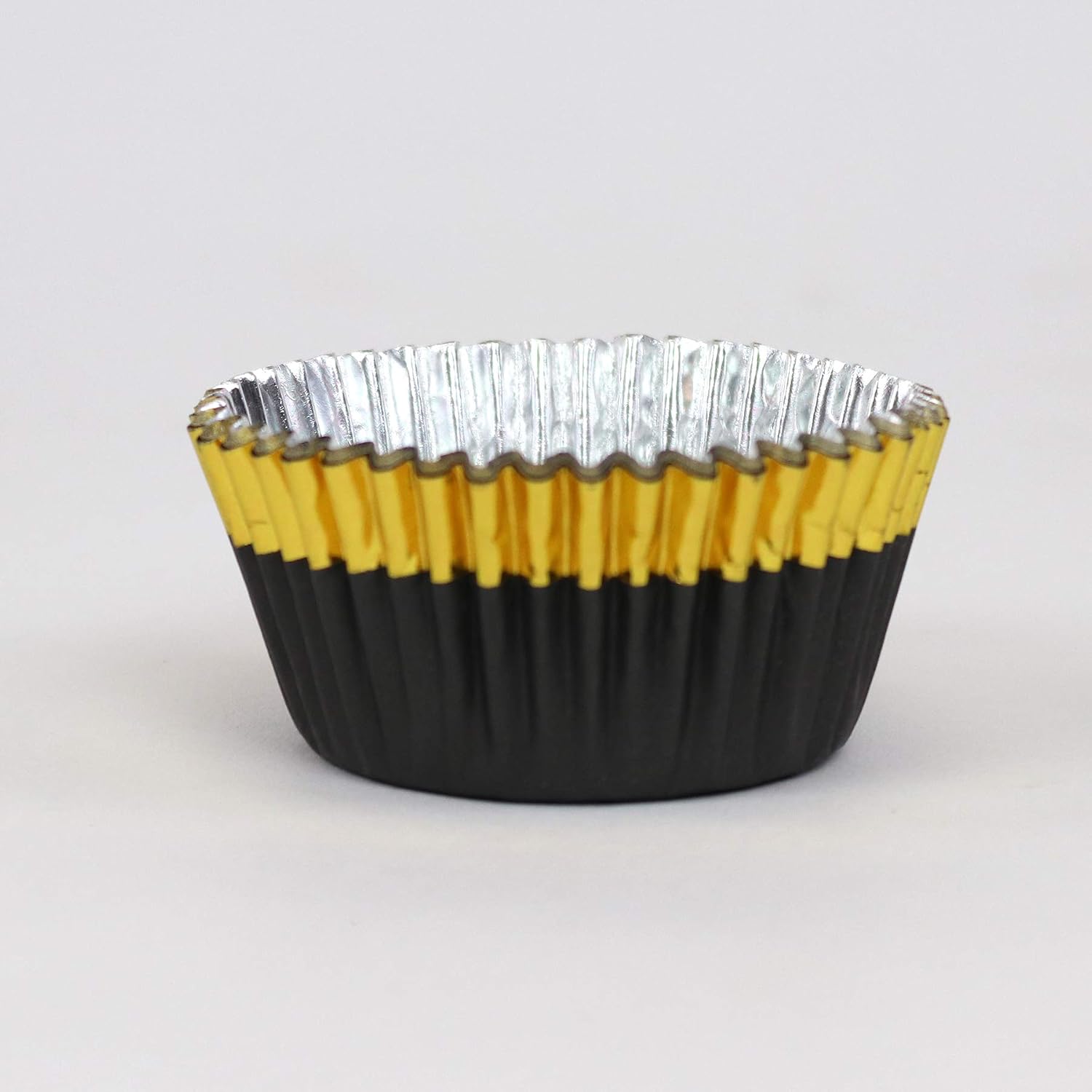 PME BC836 Black with Gold Trim Foil Coated Cupcake Cases - 30 Pack, Standard - Image 3