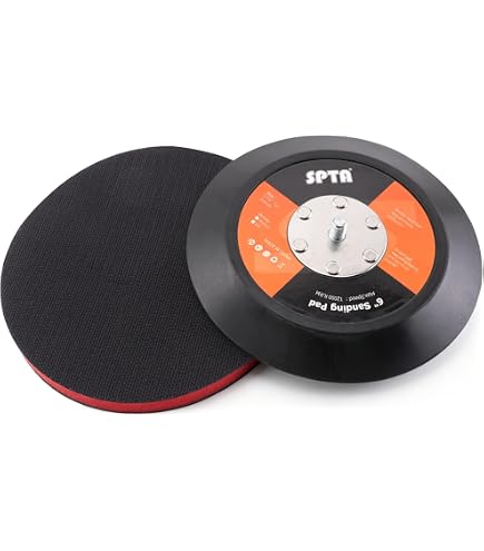 Astro Pneumatic 4606 6-Inch PU Hook & Loop Backing Pad – 5/16-24 Thread, 10,000 RPM Max