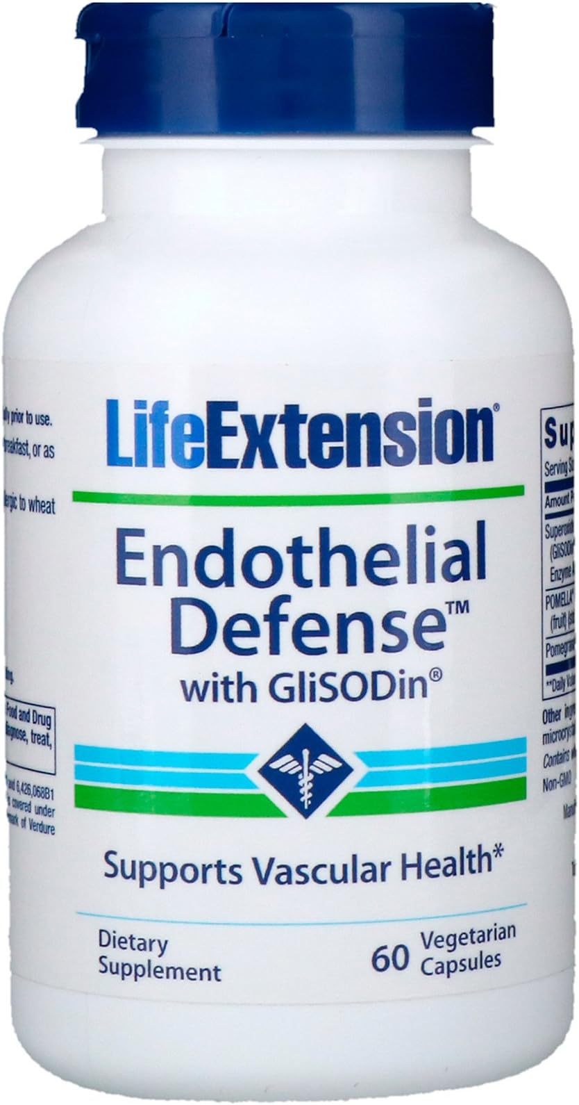 Life Extension Endothelial Defense with GliSODin, 60 Vegetarian Capsules (Pack of 3)