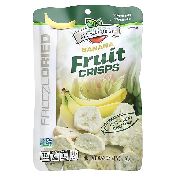 BROTHERS ALL NATURAL BANANA FRUIT CRISPS 12 COUNT, 0.59 OZ