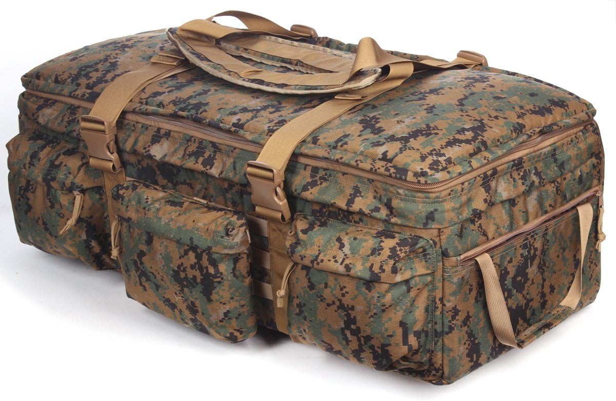 SOC Sandpiper of California Digital Woodland Rolling Loadout Luggage X-Large Bag