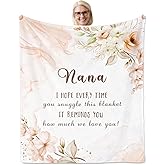 SUBORD Nana Gifts, Nana Blanket 60"X50", Gifts for Nana, Nana Birthday Gifts, Nana Gifts from Grandkids, Best Nana Ever Gifts Ideas for Mothers Day & Christmas
