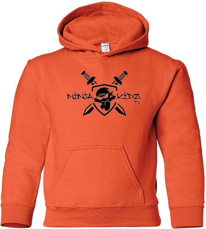 Ninja Kidz¬- Ninja Kidz TV Shield Hoodie: Ninja Kids Hooded Sweatshirt