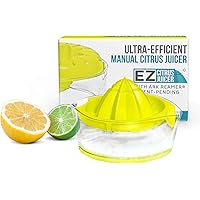 ARK Reamer Lemon Squeezer - 8oz Capacity, BPA-Free, Anti-Slip Hand Press Fruit Juicer w/ Measuring Cup - Easy to Use and…