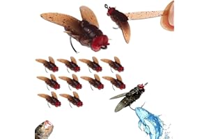 RUNSGO Bionic Fly Fishing Bait, 2024 Upgraded Fishing Lures, Flies for Fly Fishing Fishing Bait with Shrimp Flavor, Indestructible Bait That Won't Fall off The Line