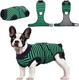 Kuoser Dog Recovery Suit After Surgery Adjustable Green S