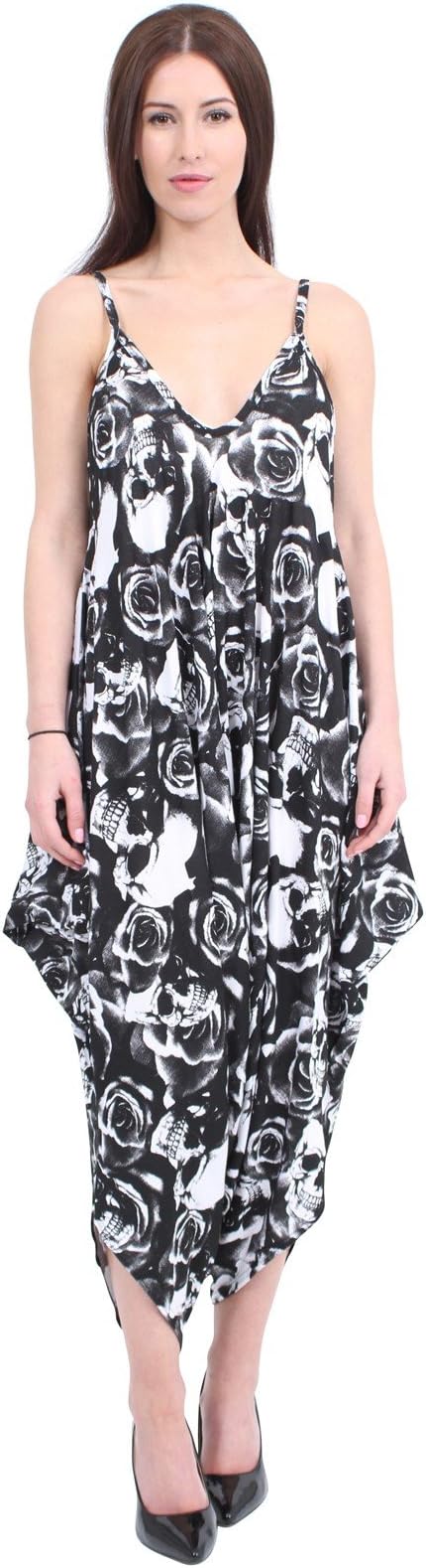 MISS BOHO CHIC New Ladies Cami Lagenlook Romper Loose Harem Jumpsuit Playsuit Dress Plus Size