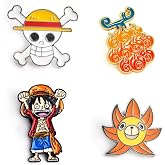 Pounchi Fight Anime Enamel Pins (4 Pcs) | Cool Lapel Pin Office Supplies, Cartoon Enamel Badge Gift for Bag Backpacks Teens