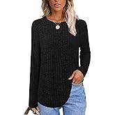 MixShe Womens Sweaters 2025 Fall Fashion Crewneck Tunic Tops S-XXL
