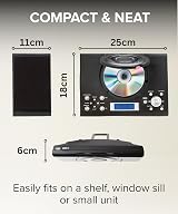 Grouptronics CD Player HiFi System Radio USB MP3 Clock Alarm Remote Wall Mount view 6