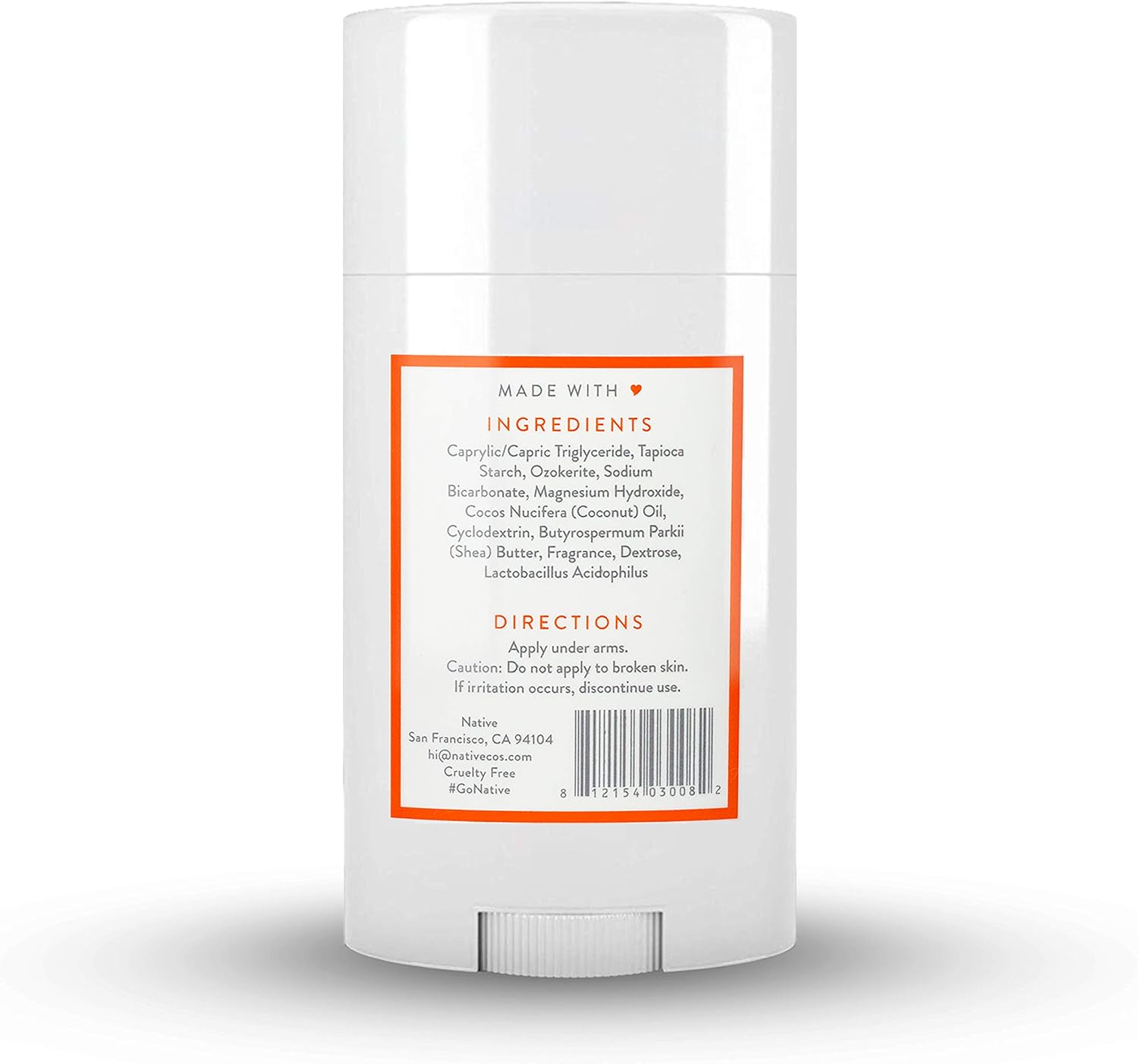 Native Natural Deodorant - Vegan, Gluten & Cruelty Free - Aluminum, Parabens & Sulfates Free - Citrus & Herbal Musk - Image 3