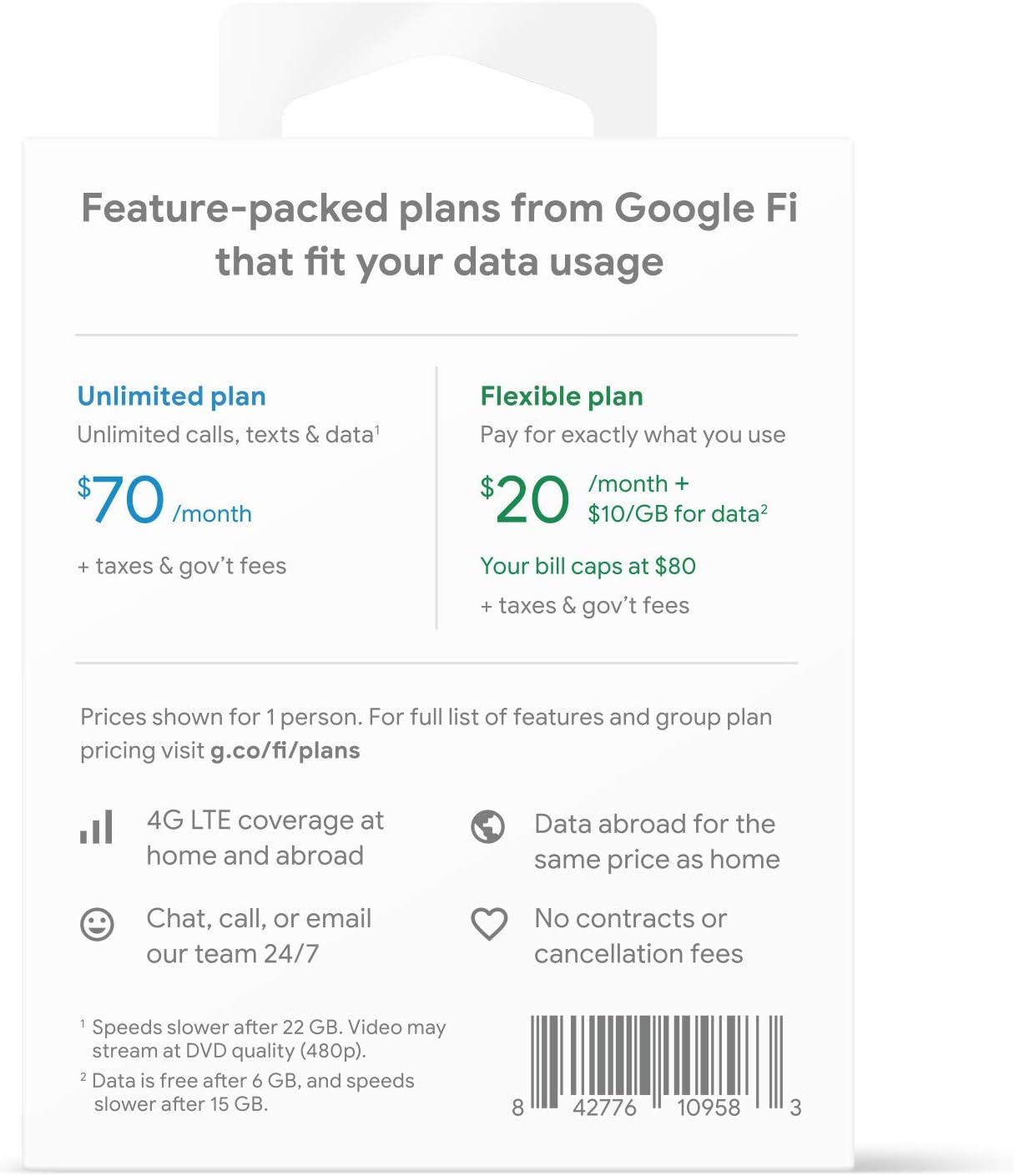 Google Fi SIM Card Kit