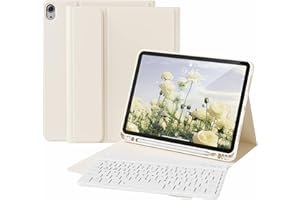 SQQSOOZ Keyboard Case for iPad (A16) 11th/10th Generation (11inch/2025, 10.9inch/2022), Soft TPU Stand Cover with Pencil Hold