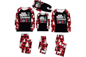Family Christmas Pajamas Set 2025 Family Couple Matching Xmas Jammies Holiday Long Sleeve Pajama Pjs Sets Sleepwear