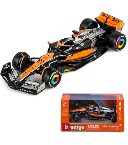 Bburago 1/43 Scale Formula 1 McLaren F1 MCL36#3 Daniel Ricciardo