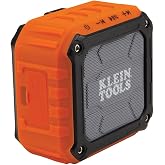 KLEIN TOOLS AEPJS1 Bluetooth Speaker, Wireless Portable Jobsite Speaker Plays Audio and Answers Calls Hands Free, IPX5, Worksite Ready