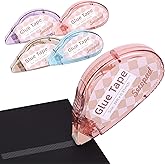 Scrapbook Tape, Double Sided Tape Roller for Crafts, Sticky Glue Tape Runner Scrapbooking Supplies for Kids and Adults (4, 0.