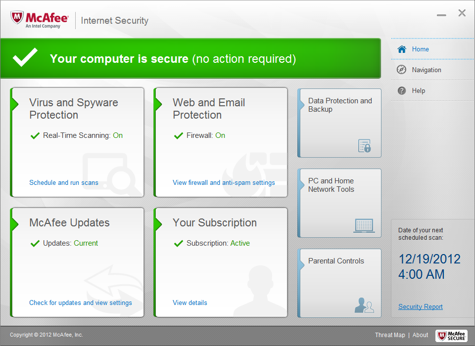McAfee Internet Security 3PC 2014 [Online Code]