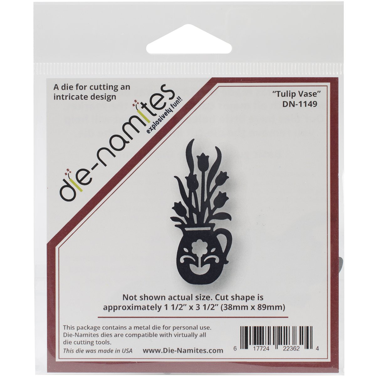 die-namites Tulip Vase Cutting Die, — image 1