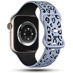 CreateGreat Sport Leopard Engraved Bands Compatible