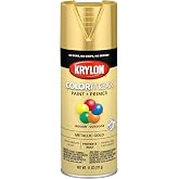 Krylon K05588007 COLORmaxx Spray Paint and Primer for Indoor/Outdoor Use, Metallic Gold, 11 Ounce (Pack of 1)