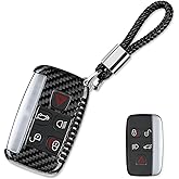 T-carbon Carbon Fiber Key Fob Protector Compatible with Land Rover Series Car Key fob Cover Compatible with Jaguar Key Case