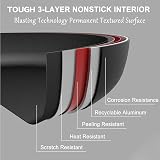 SENSARTE 30cm Deep Nonstick Frying Pan 4.7L with Lid Induction Friendly view 4