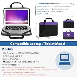 CDBXPRG Laptop Case Sleeve 13-14 inch,Shockproof