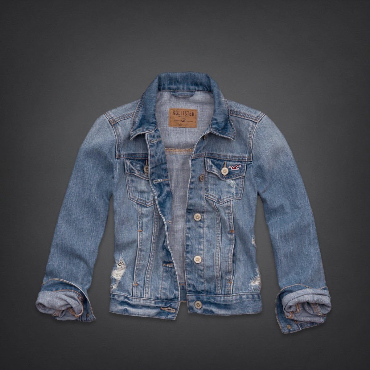 Mens Jean Jacket Hollister Clearance 