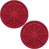 MEAJOO 2PCS Car Cup Holder Coasters, 2.75 Inch Universal Non-Slip Insert Water Bottle Holder Pads, Car Interior Accessories Sets (Red)