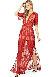 lace maxi romper