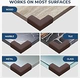 Hoffenbach 12x Baby Corner Protectors Soft Foam Self Adhesive Brown view 7