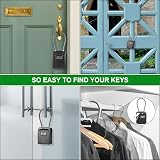 Diyife Key Safe Weatherproof Lock Box 4-Digit Combination Removable Wire Rope view 6