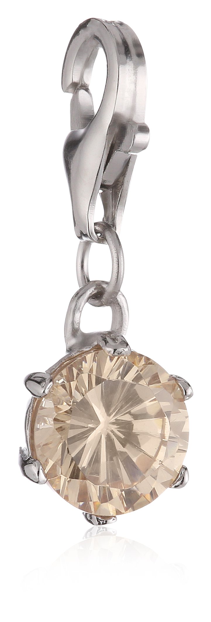 Pasionista Cubic Zirconia Charm Silver 604009