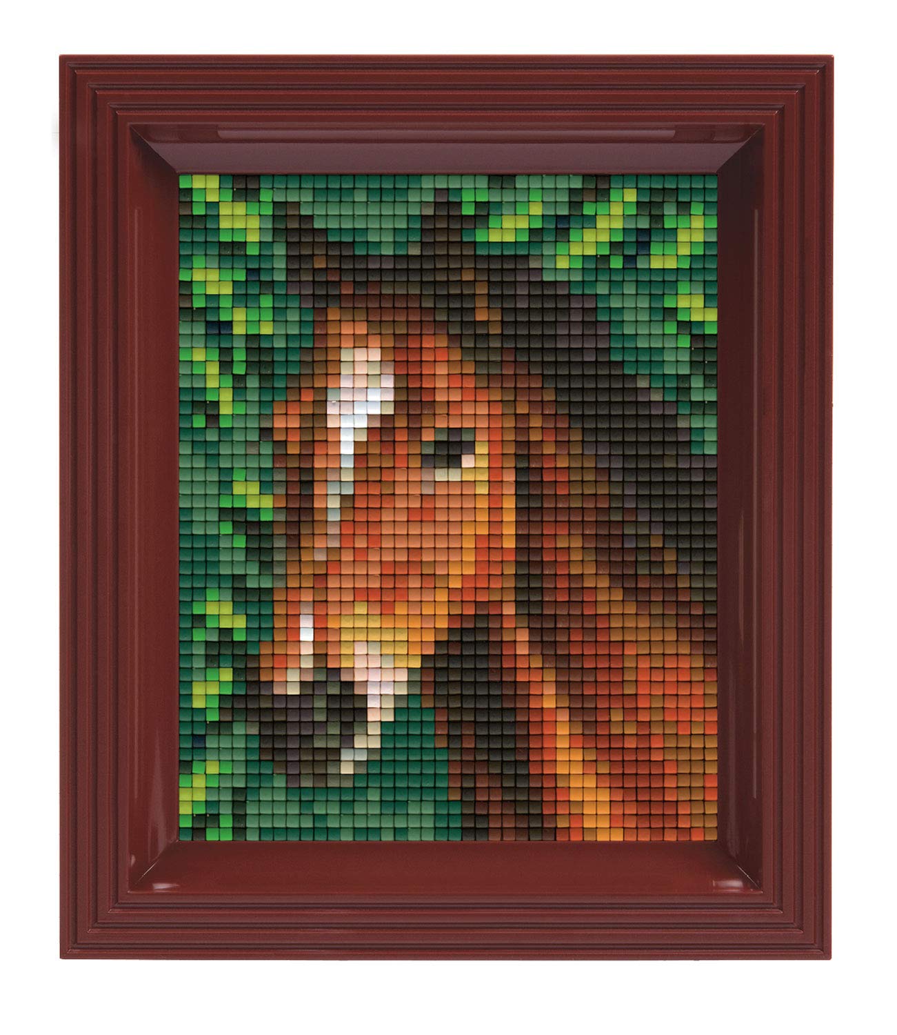 Pracht Creatives Hobby Pixel P31318 Mosaic Gift Box Horse, Pixel Picture with Frame, Easy Plug-In System, No Ironing or Gluing, Organic Plastic Stones