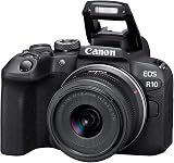 Canon EOS R10 + RF-S 18-45mm IS STM Lens Compact Mirrorless Camera 24.2 MP 4K view 2