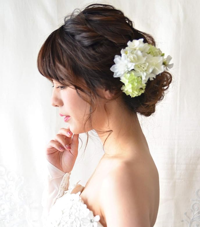 Amazon ミュゼ 花嫁 ウェディング フラワー ヘッドドレス