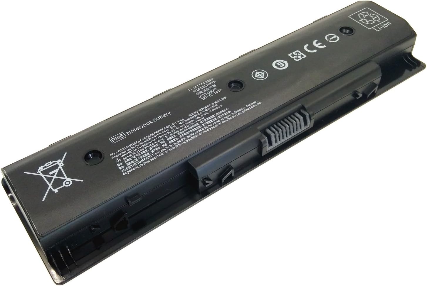 7XINbox 11.1V 5225mAh 62Wh PI06 Laptop Battery compatible with HP Envy 14 14t 14z 15 15t 15z 17 17t 17z Touch 710416-001 710417-001 709988-421 709989-421 HSTNN-LB4N HSTNN-LB4O HSTNN-YB4N HSTNN-YB4O